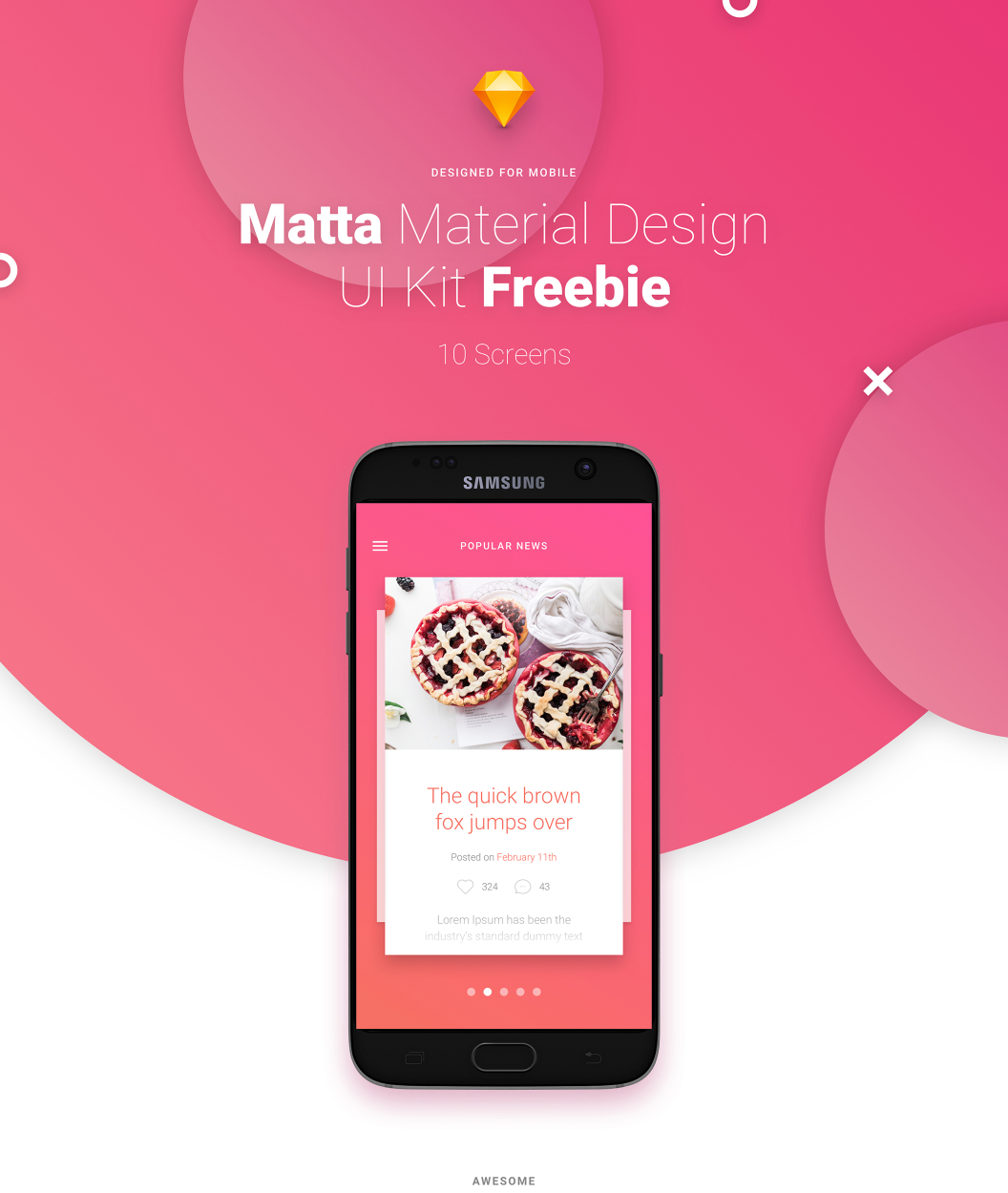 Matta Material UI Kit 免费下载