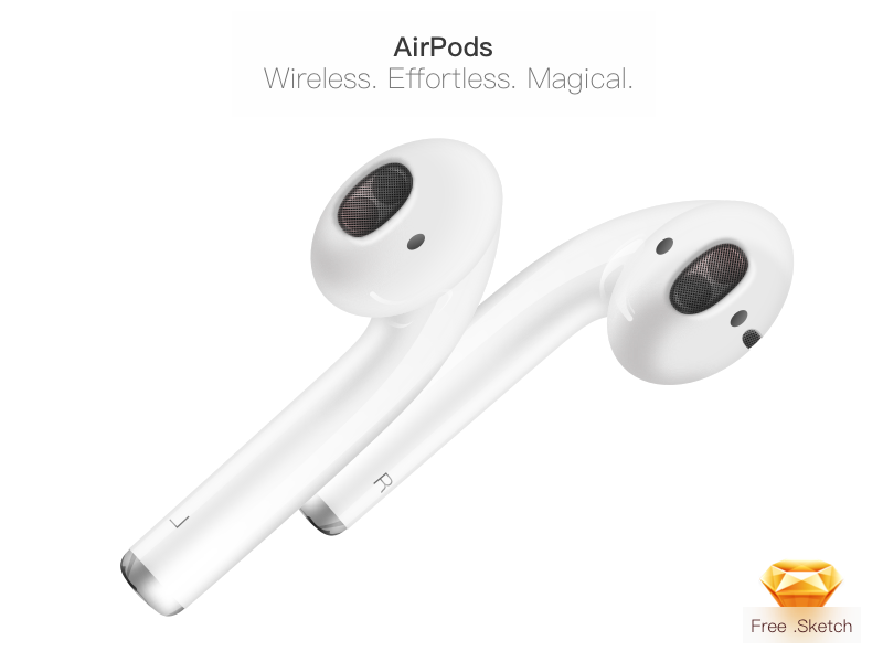 Sketch绘制Airpods