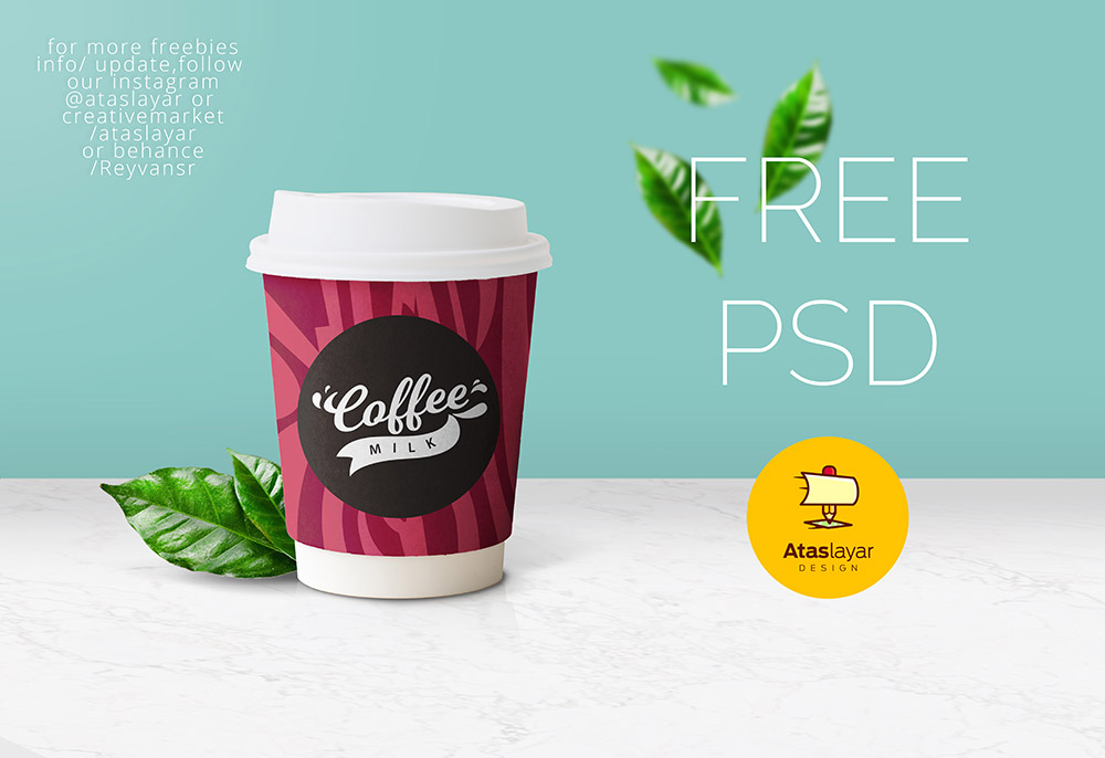 免费咖啡杯PSD