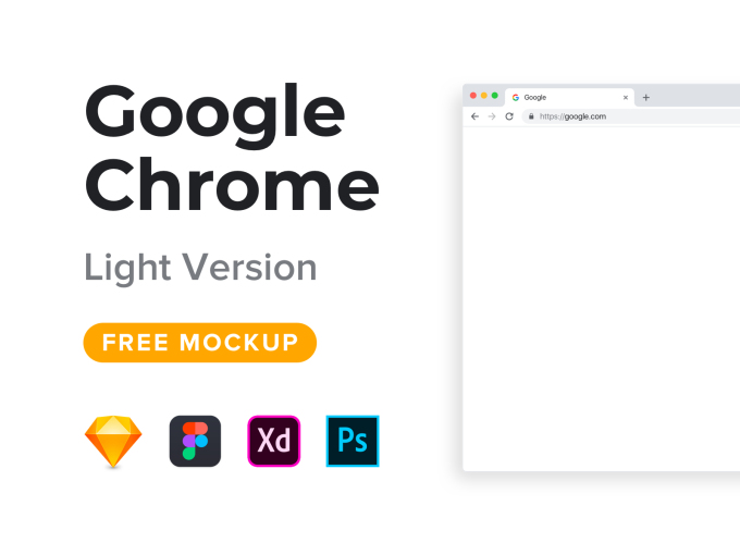 Google Chrome Mockup 模板