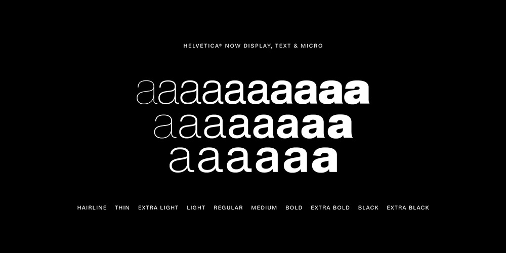 Helvetica字体推出新成员Helvetica Now