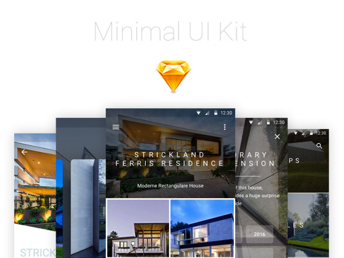Minimal 安卓风格 UI Kit 免费下载