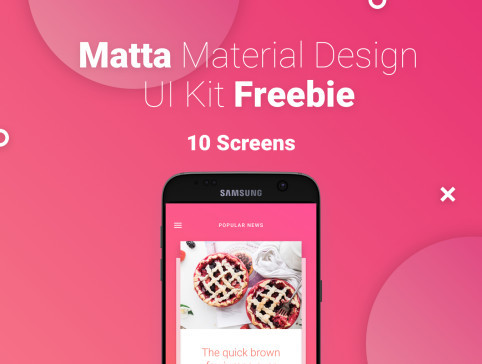 Matta Material UI Kit 免费下载