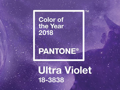 Pantone 公布2018年度代表色：紫外光Ultra Violet