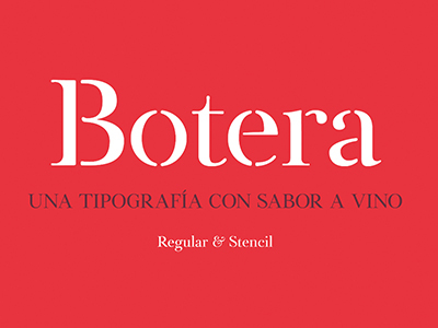 Botera：葡萄酒包装风格的免费字体