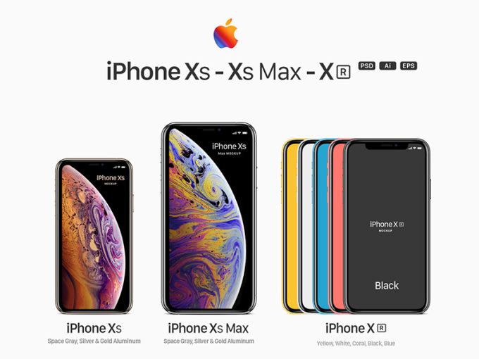 iPhone Xs/Xs Max/Xr Mockup