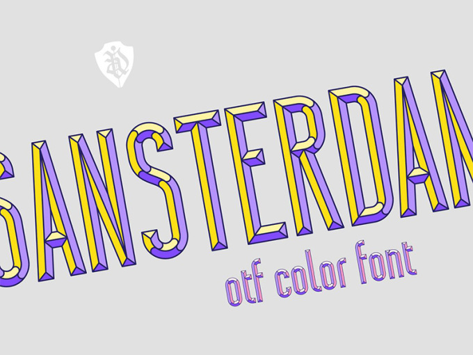 Sansterdam：彩色立體字體