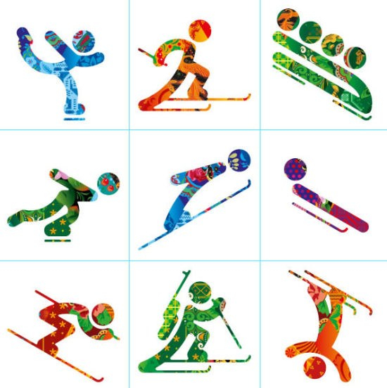 冬奥会雪橇的标志图片
