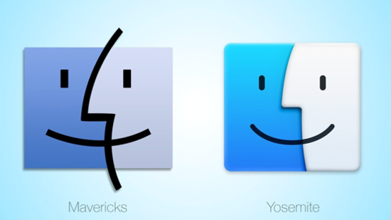 OS X Mavericks和Yosemite图标对比