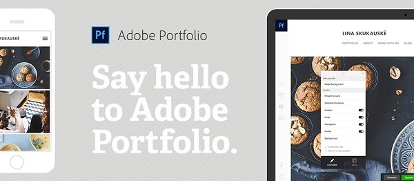 Adobe推出Protfolio让你轻松打造一个网站