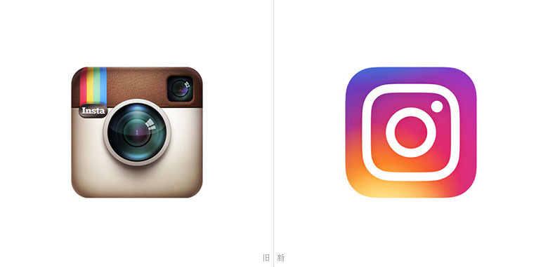 Instagram 更换全新的扁平图标