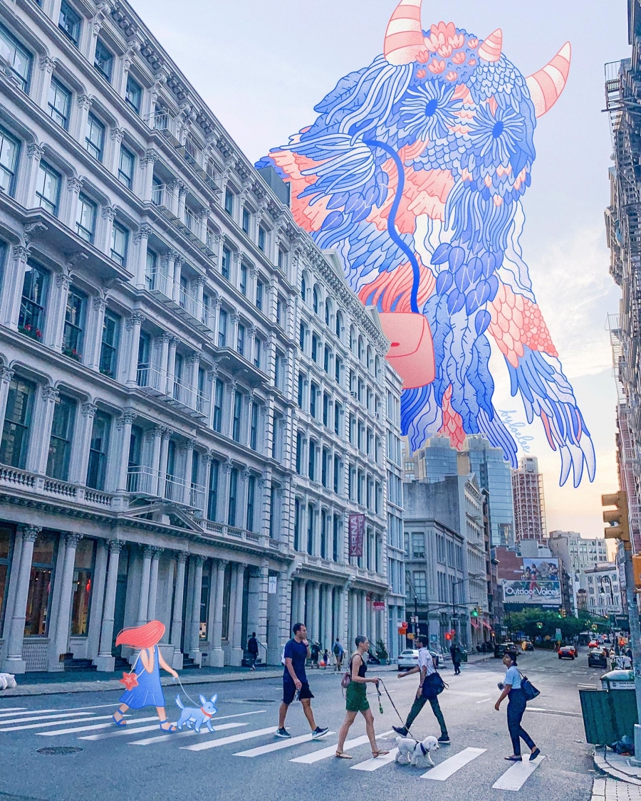 纽约插画家Loe Lee 「希望在纽约街头漫步」