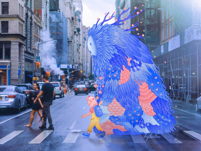 纽约插画家Loe Lee 「希望在纽约街头漫步」