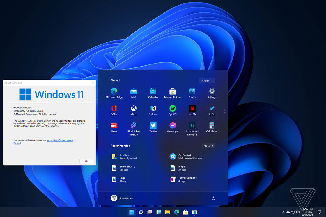 Windows 11 泄漏揭示新的用户界面、开始菜单！