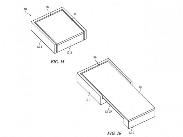 苹果公司获得一项具有滑动可扩展显示屏的电子设备专利