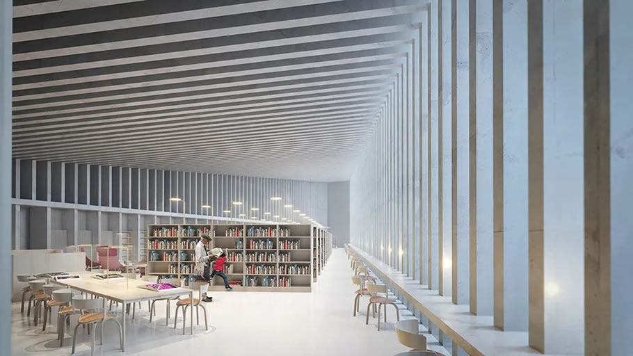 芬兰Kirkkonummi 图书馆改造