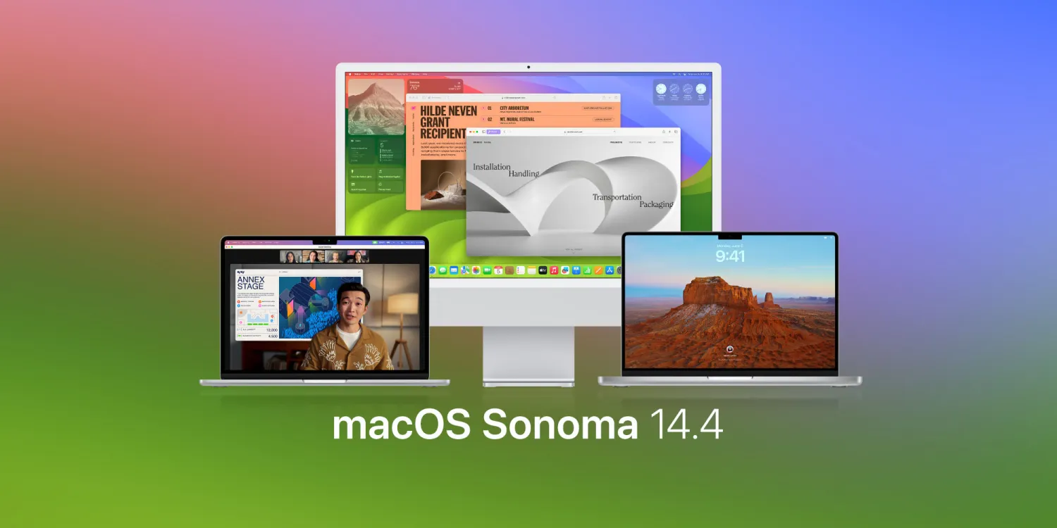 苹果发布macOS Sonoma 14.4、watchOS 10.4等系统更新