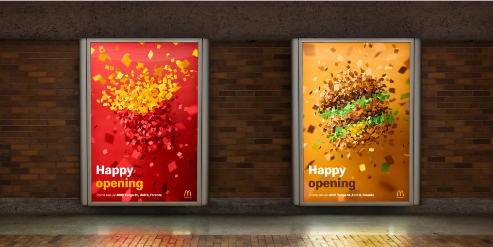 加拿大麦当劳新店视觉海报设计
