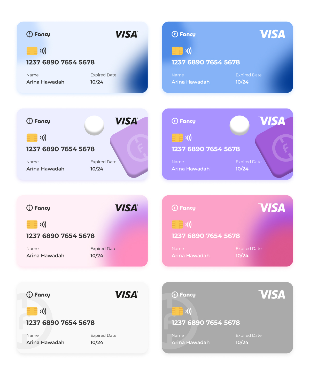 金融卡片UI 