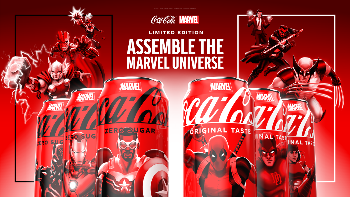 可口可乐 × 漫威：推出超级英雄联名活动包装