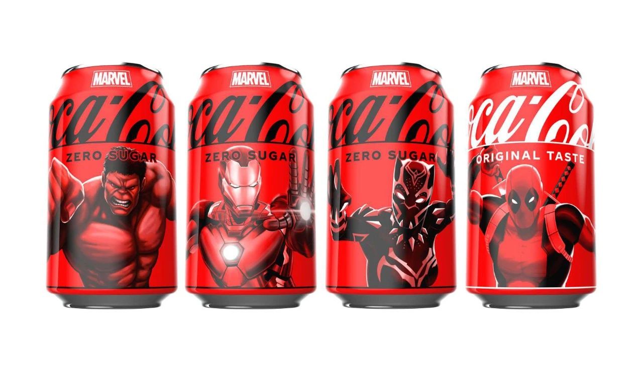 可口可乐 × 漫威：推出超级英雄联名活动包装